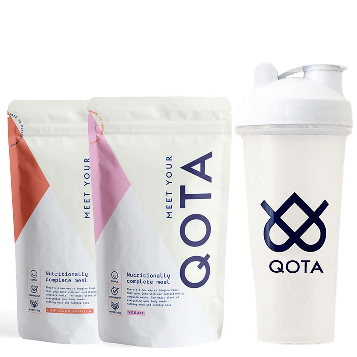 QOTA — Complete Nutrition. Two Minutes. From $4.21 a Meal.