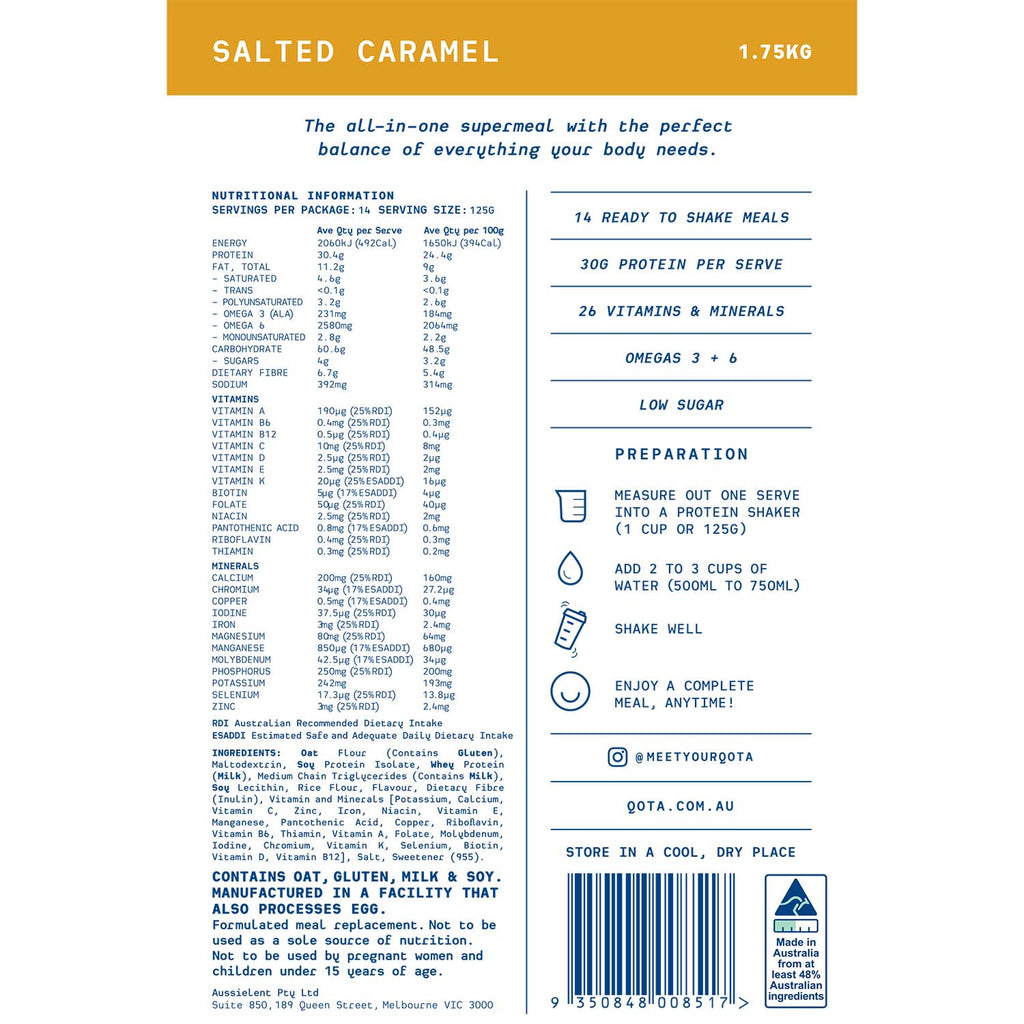 QOTA POWDER: SALTED CARAMEL